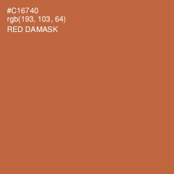 #C16740 - Red Damask Color Image